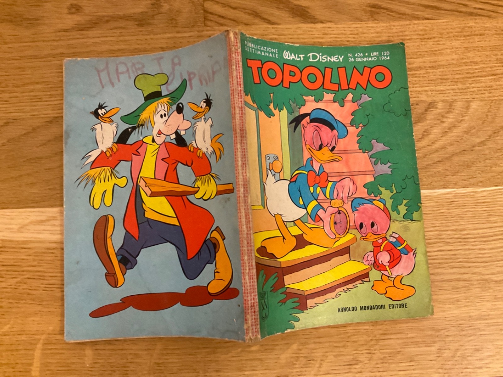 TOPOLINO LIBRETTO N.426 MONDADORI DISNEY 1964  SI BOLLINO,