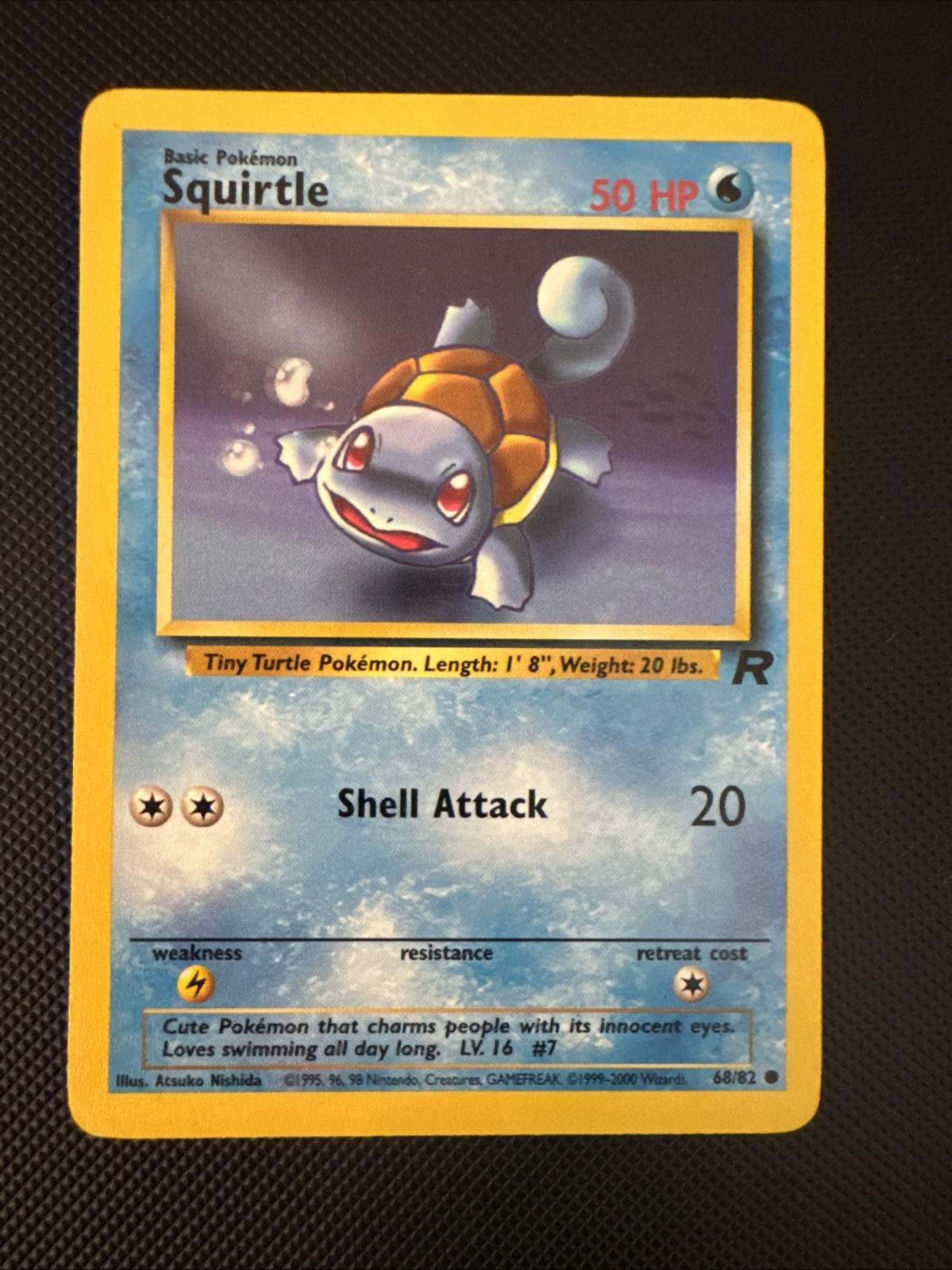 Squirtle 68/82 Team Rocket Pokemon regolare