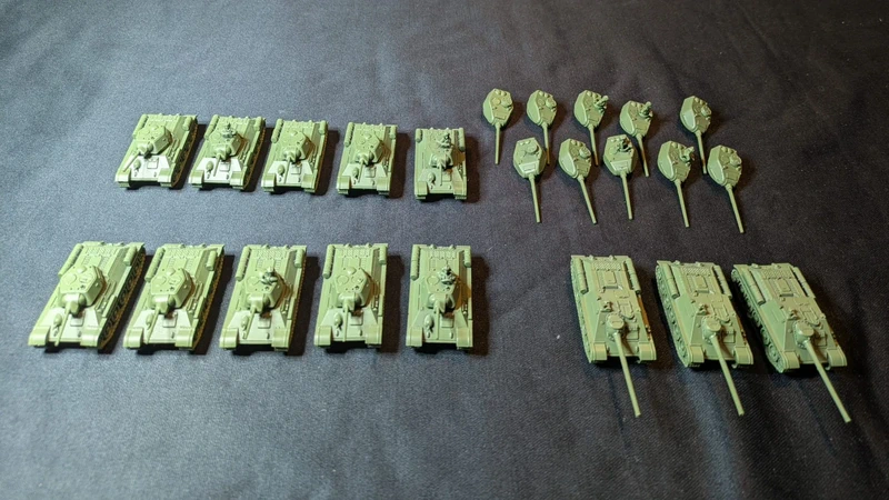 Flames of War plastic soviet tanks