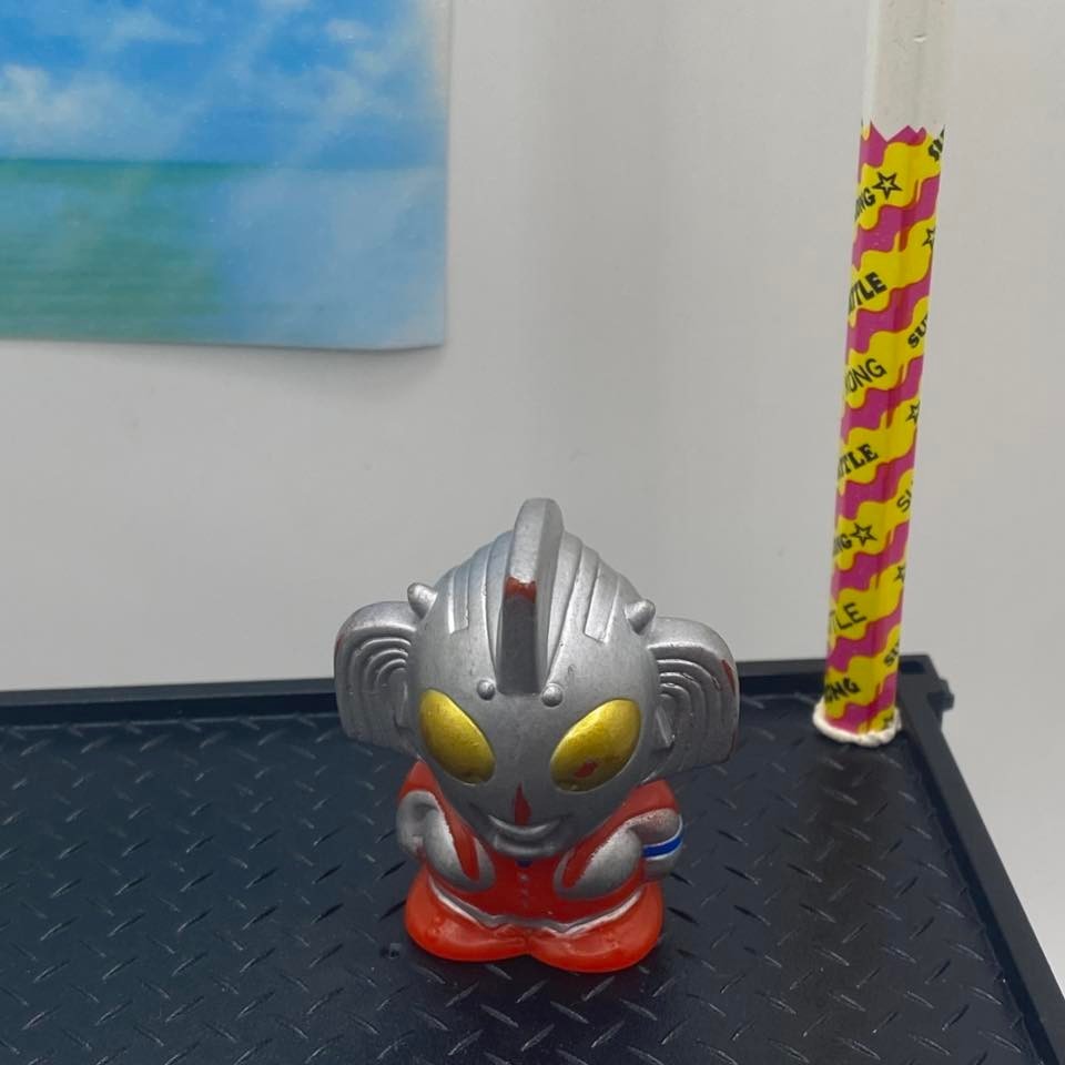 Minifigure Vintage Bandai Madre di Burattino da Dito in Vinile Ultraman SD