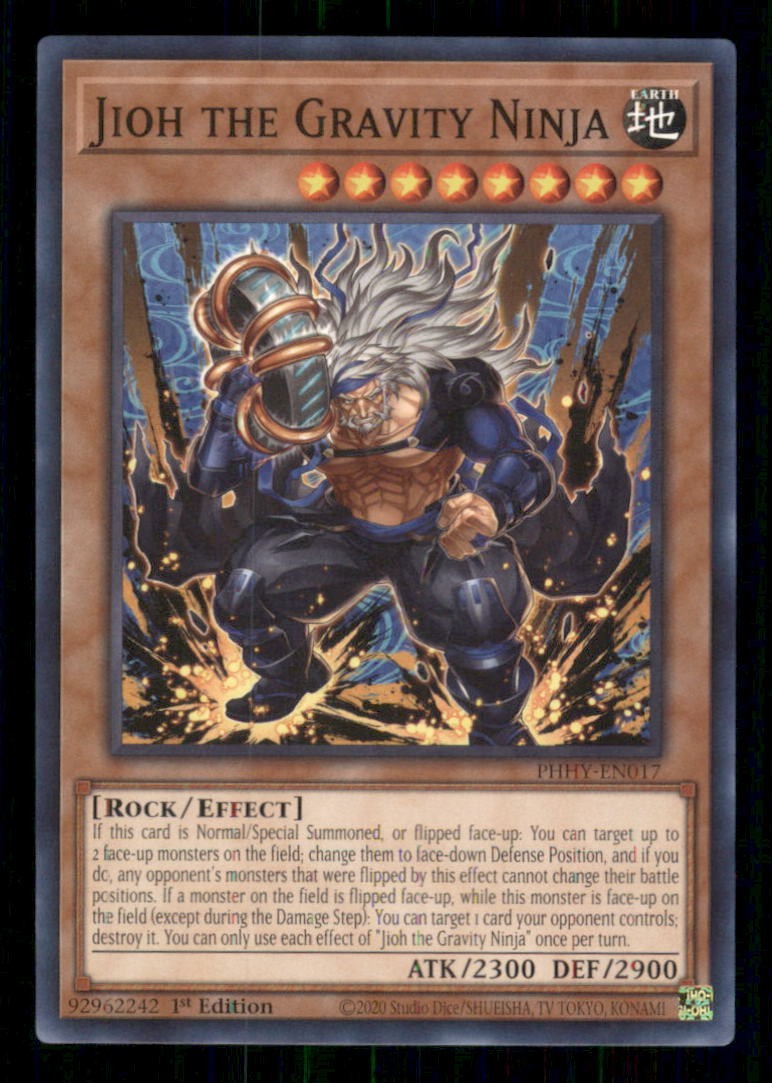 Jioh il Ninja della Gravità PHHY-EN017 Fotone Ipernova Yu-Gi-Oh 1° Edizione NM