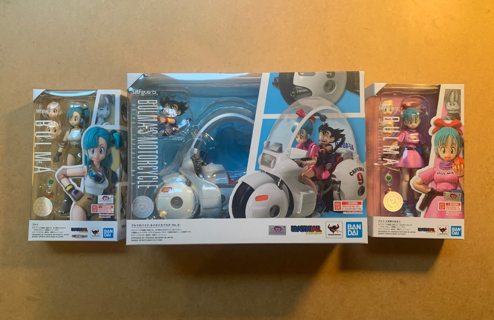 NEW & SEALED! Bandai S.H.Figuarts Dragon Ball Bulma 3-Piece Set