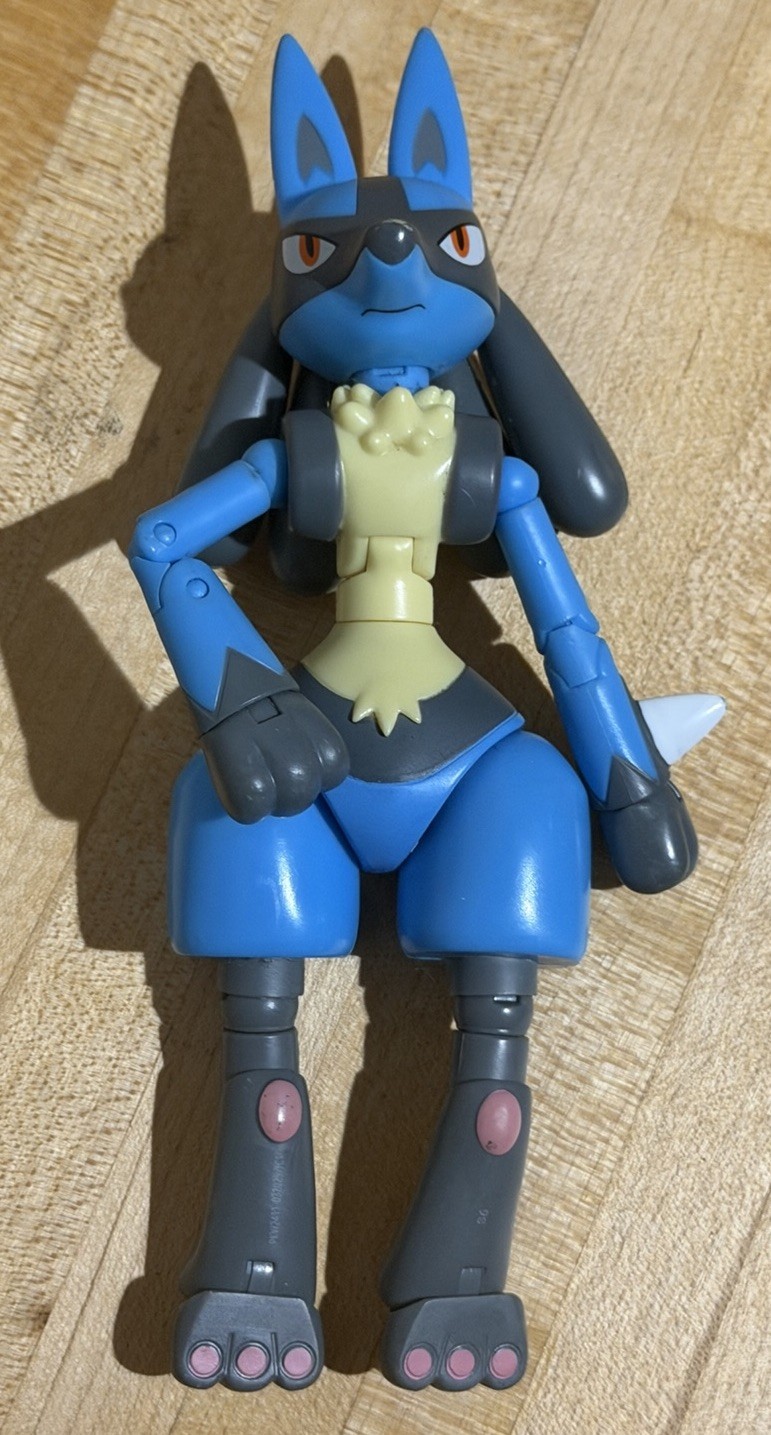 Pokemon Lucario Grande Modellino Articolato 6.5” Jazwares Posable