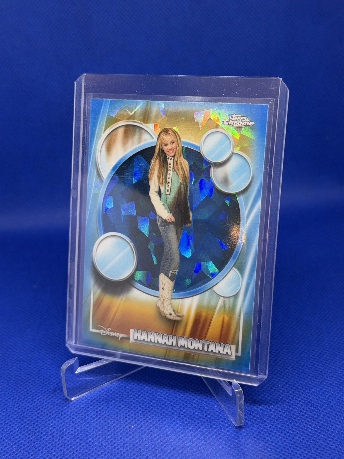 2026 Topps Chrome Disney Sapphire Hannah Montana #4 Miley Cyrus