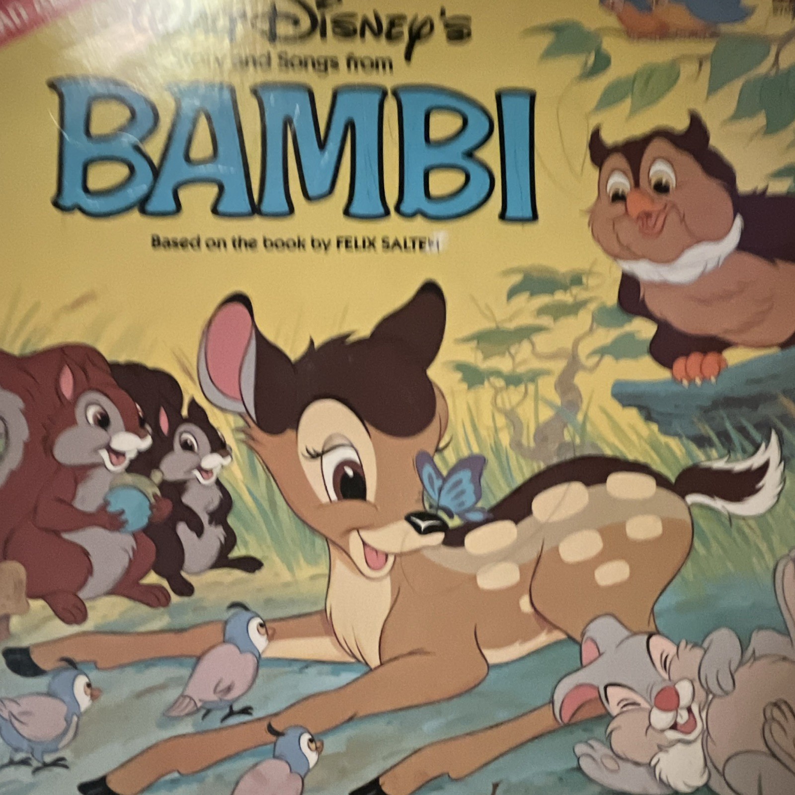 Walt Disney Story And Songs Bambi Vintage Vinyl Record
