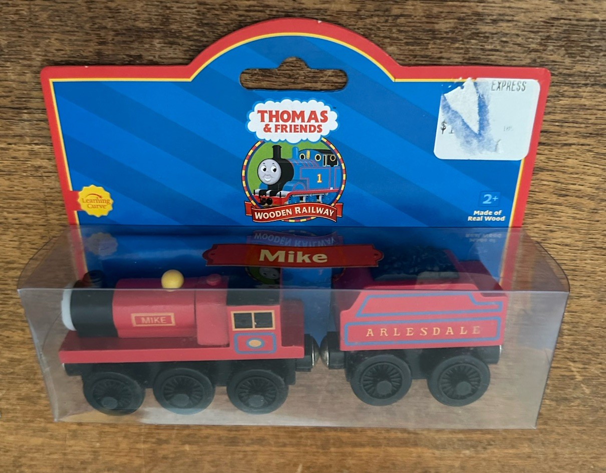 2001 Learning Curve Wooden Thomas Train Mike! NEW!