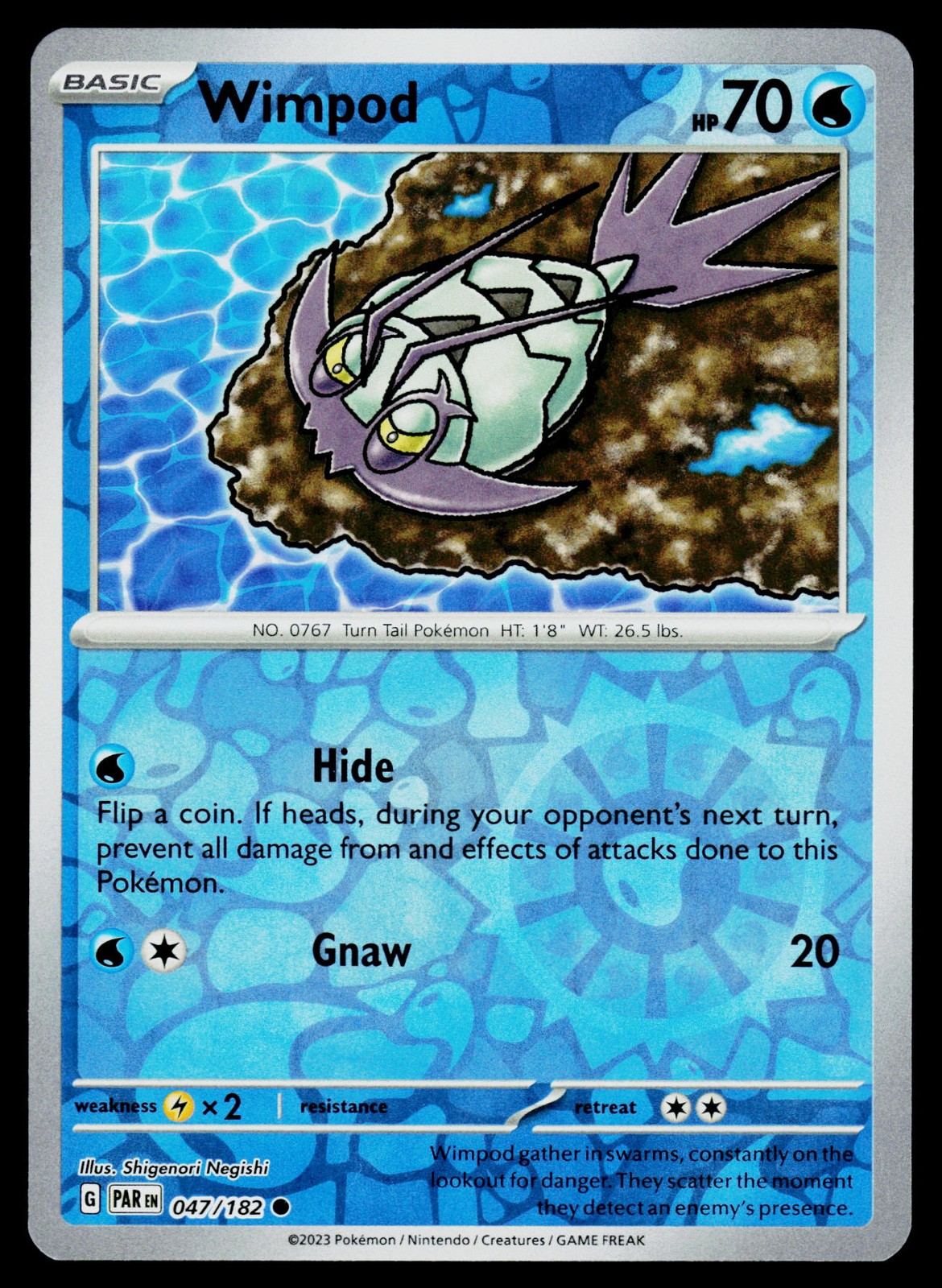 Pokemon Wimpod #047/182 SV04: Spaccatura Paradossale