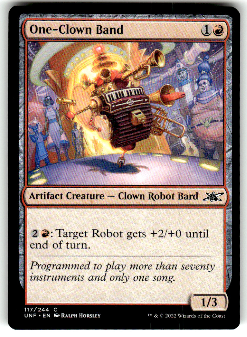 One-Clown Band Unfinity 117 C Magic: The Gathering quasi nuovo