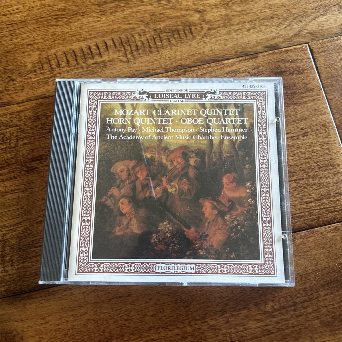 Mozart clarinet quintet horn oboe quartet l’oiseau lyre vintage silver CD