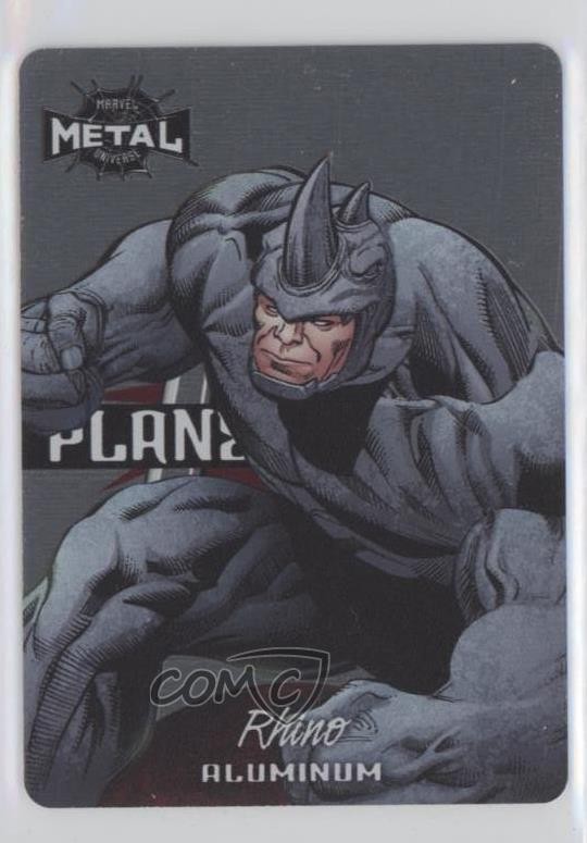 Upper Deck 2022 Marvel Metal Universe Spider-Man Planet Metal Rhino #12PM 0lo3