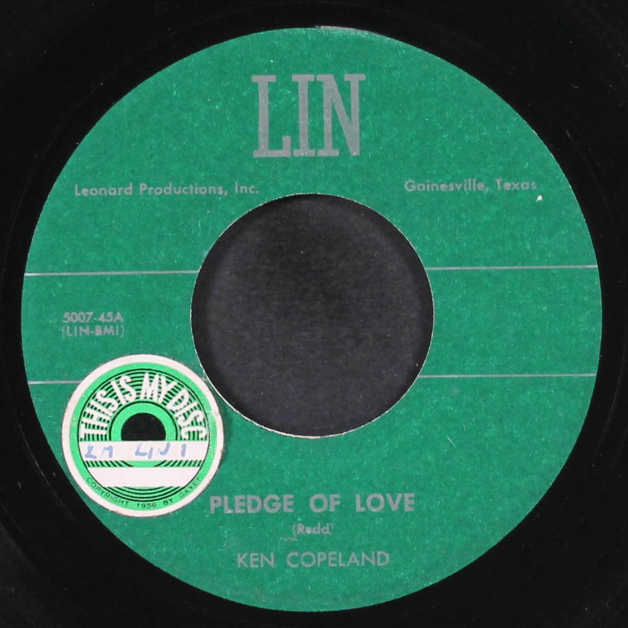 KEN COPELAND / MINTS: pledge of love / night air LIN 7" Single 45 RPM