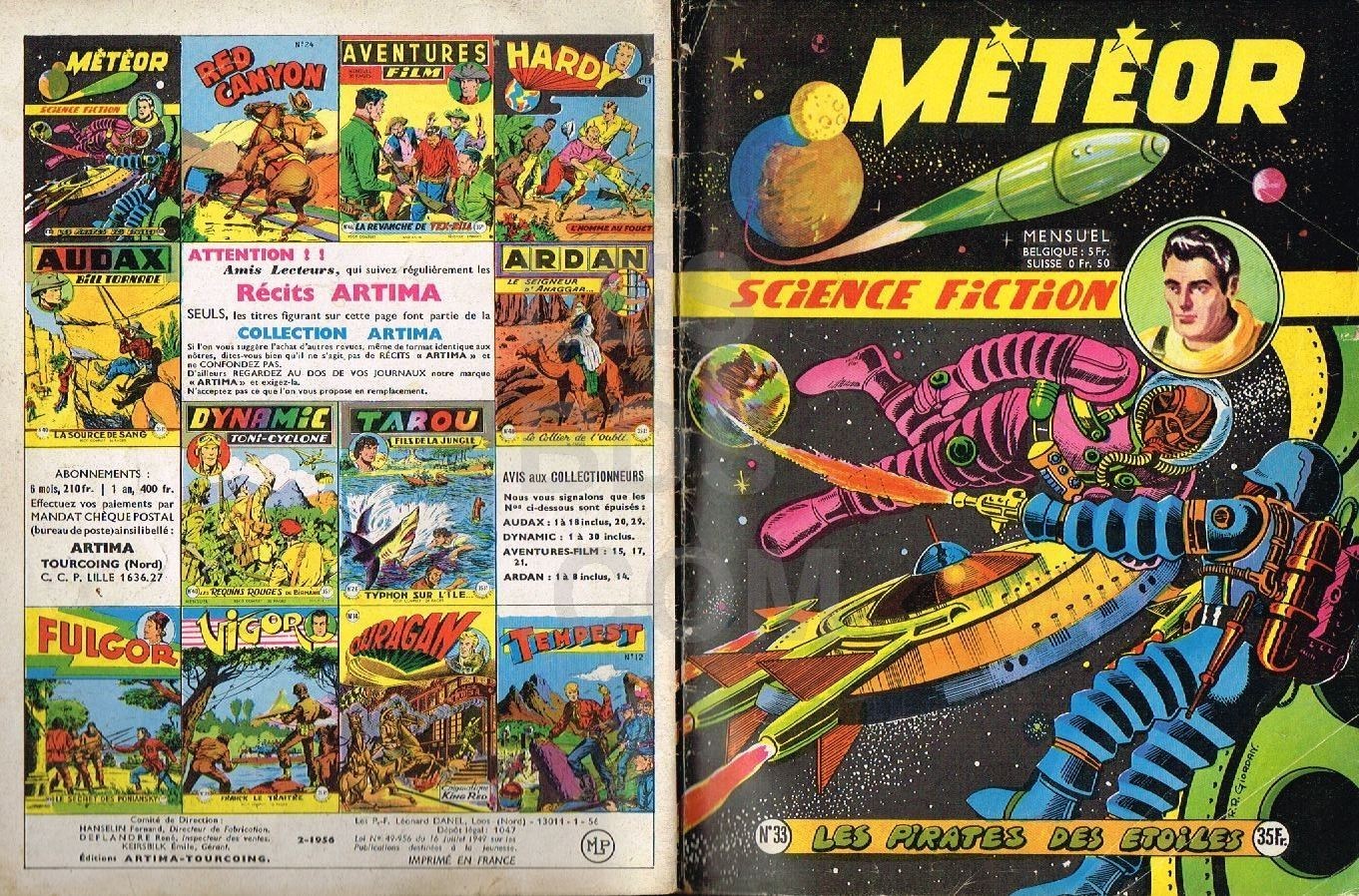 METEOR NUMERO 33  ARTIMA 1956
