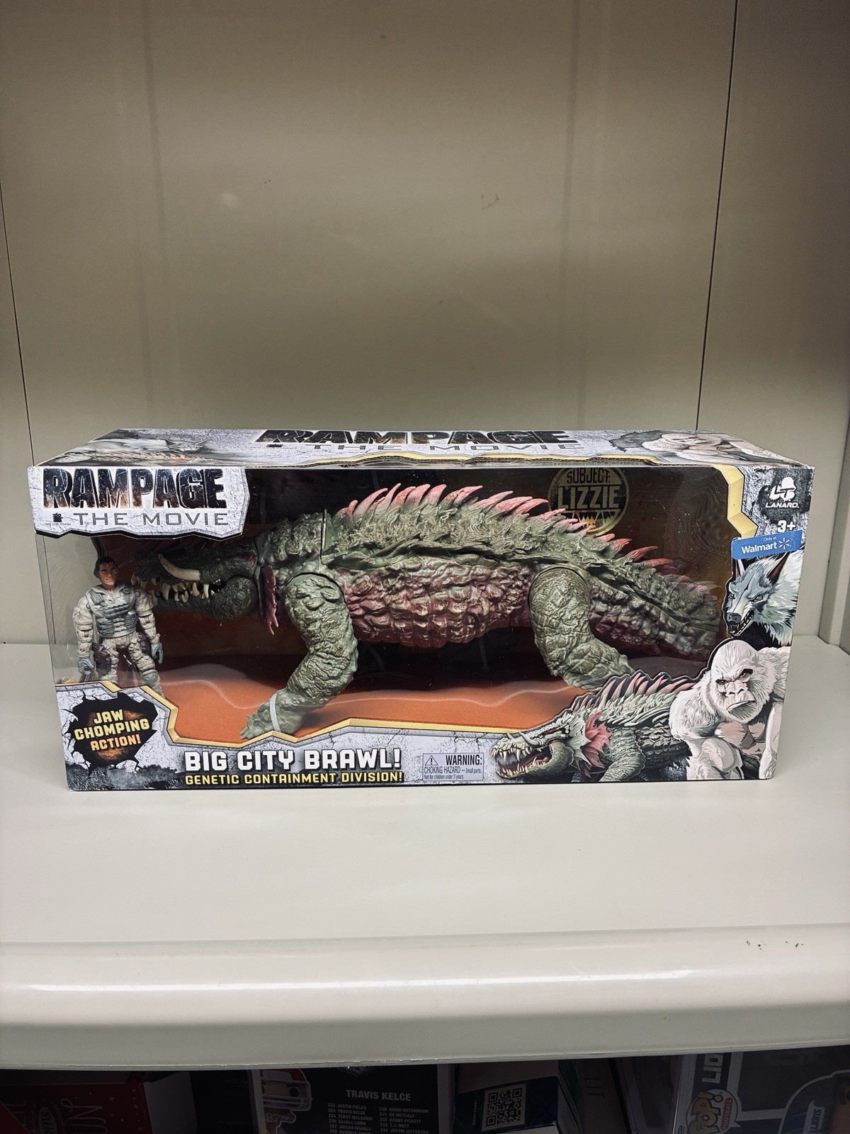 Figurina RAMPAGE The Movie Big City Brawl LIZZIE 2018 Lanard Walmart esclusiva NUOVA