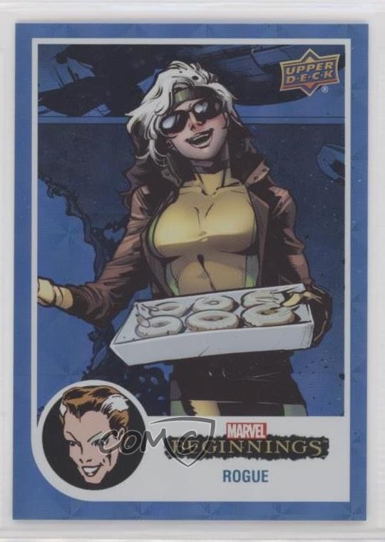 2022 Marvel Beginnings Vol 2 Serie 1 Blue Rainbow Cosmic Cube 87/99 Rogue 1m0q