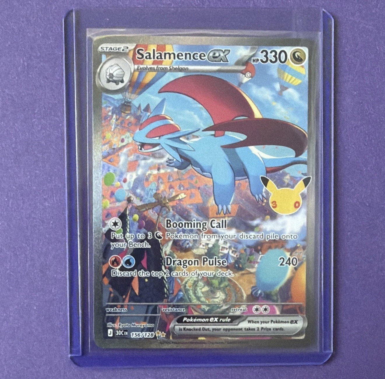 Salamence ex 156/128 Me: Holo Celebrazione 30°
