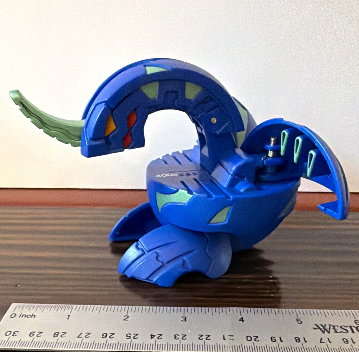 Bakugan Battle Brawlers B1 Dragonoid 400G Blue Aquos Dragon Ball Figura 3"