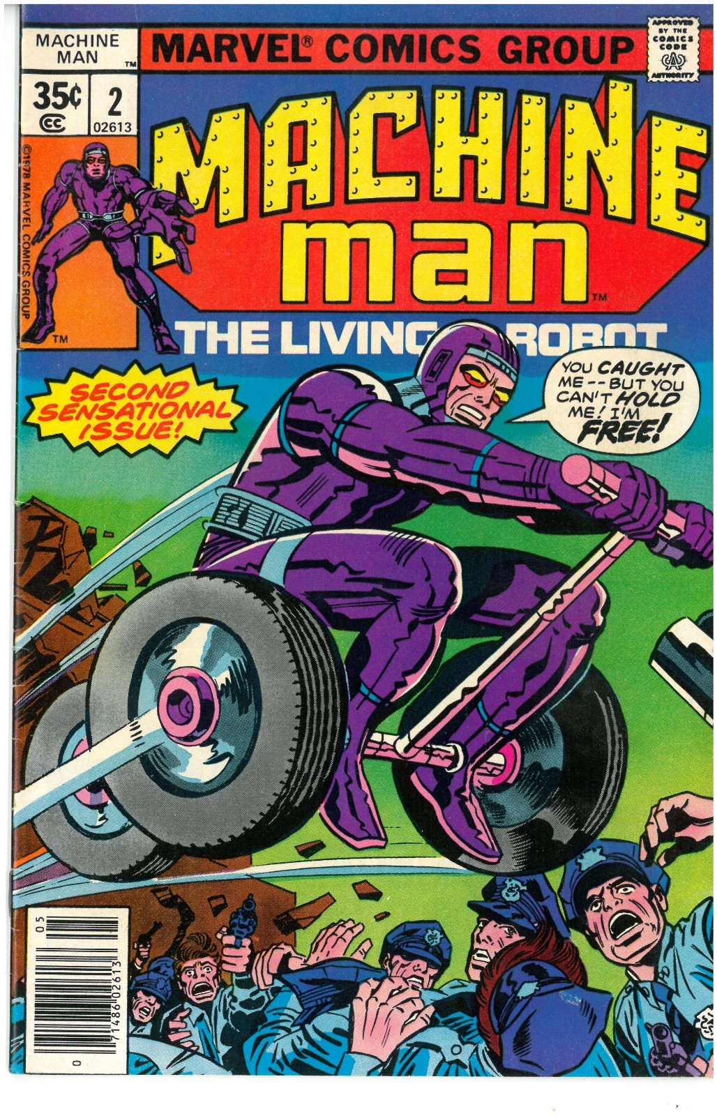 Machine Man #2 Vol. 1 Marvel Comics 1978 1° App Edizione Edicola