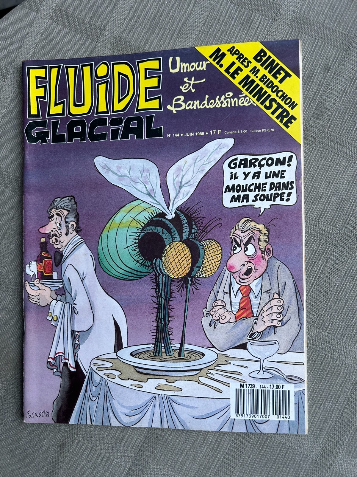 FLUIDE GLACIAL N°144 JUIN 1988 EN TRÈS BON ÉTAT