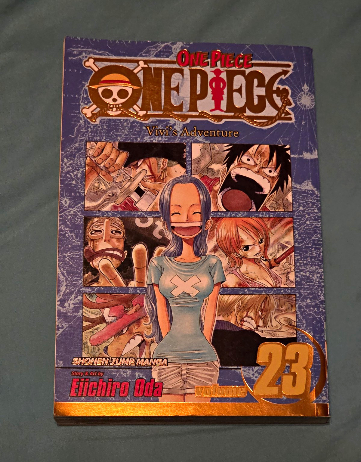 One Piece Vol 23 Manga Gold Foil Inglese prima stampa