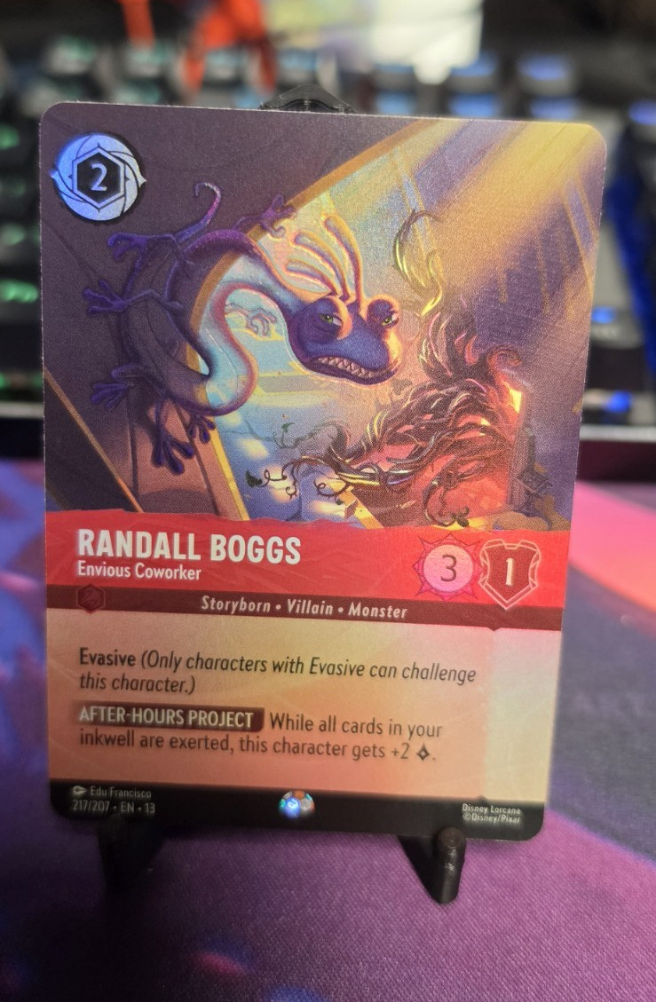 Ravensburger Disney Lorcana Randall Boggs collega invidioso 217/207 Ench Foil