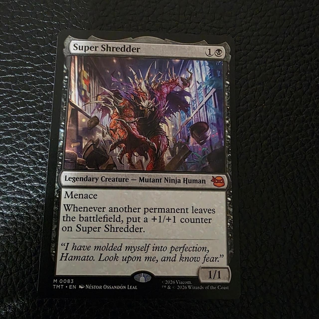 Magic The Gathering MTG Secret Lair Super Shredder TMNT 0083 Black Card 2024