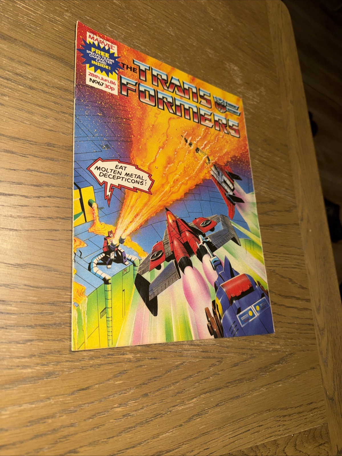 TRANSFORMERS #67  MARVEL 28TH JUNE 1986 