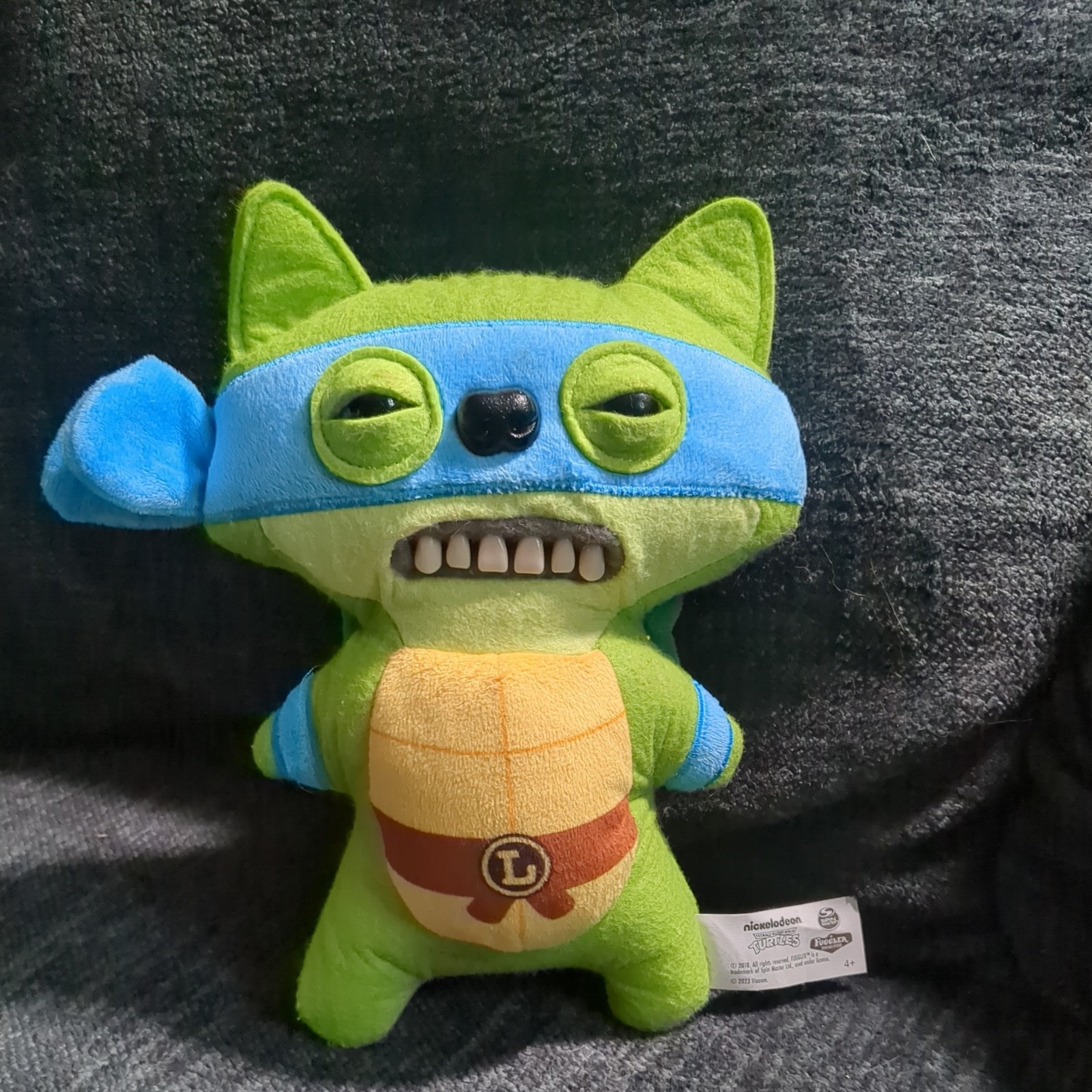 Peluche Teenage Mutant Ninja Turtles Fuggler Leonardo 9" Edizione Limitata
