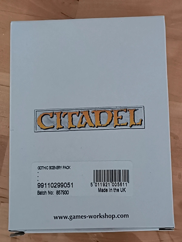 Warhammer Citadel Gothic Scenery métal OOP 99110299051 �� complet boîte