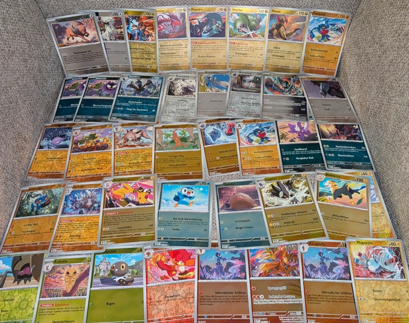Pokemon - 40 Glitzer (Reverse Holo) Karten