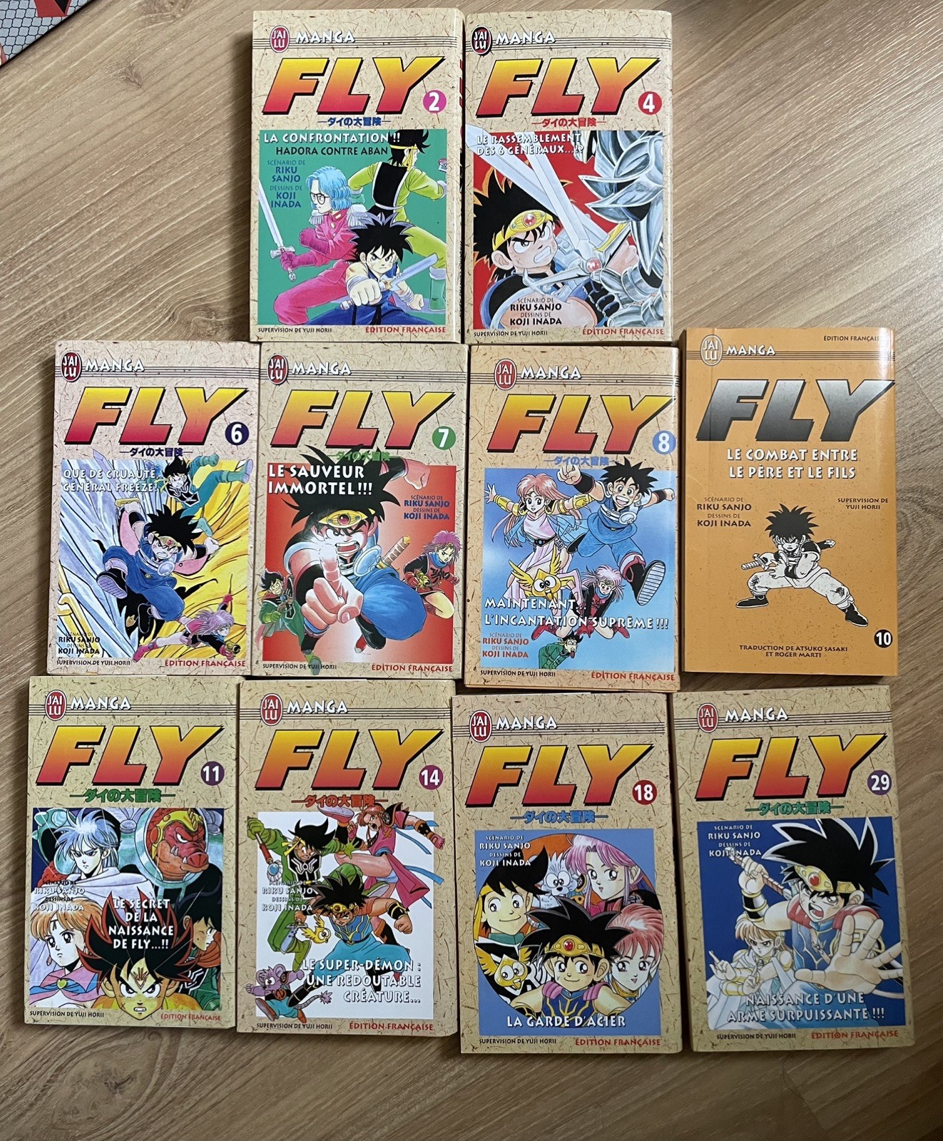 Fly (dragon quest) Lot de 10 mangas, éditions j'ai-lu, version française