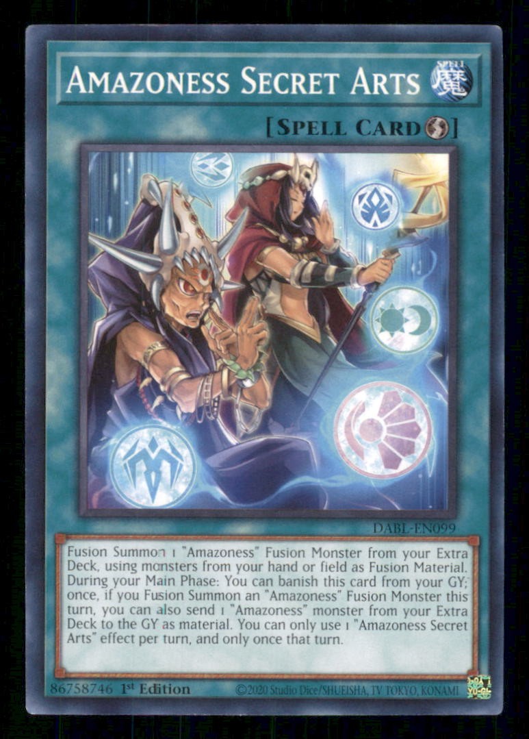 Amazoness Secret Arts DABL-EN099 Scoppio Ali Oscure Comune Yu-Gi-Oh 1° Edizione LP