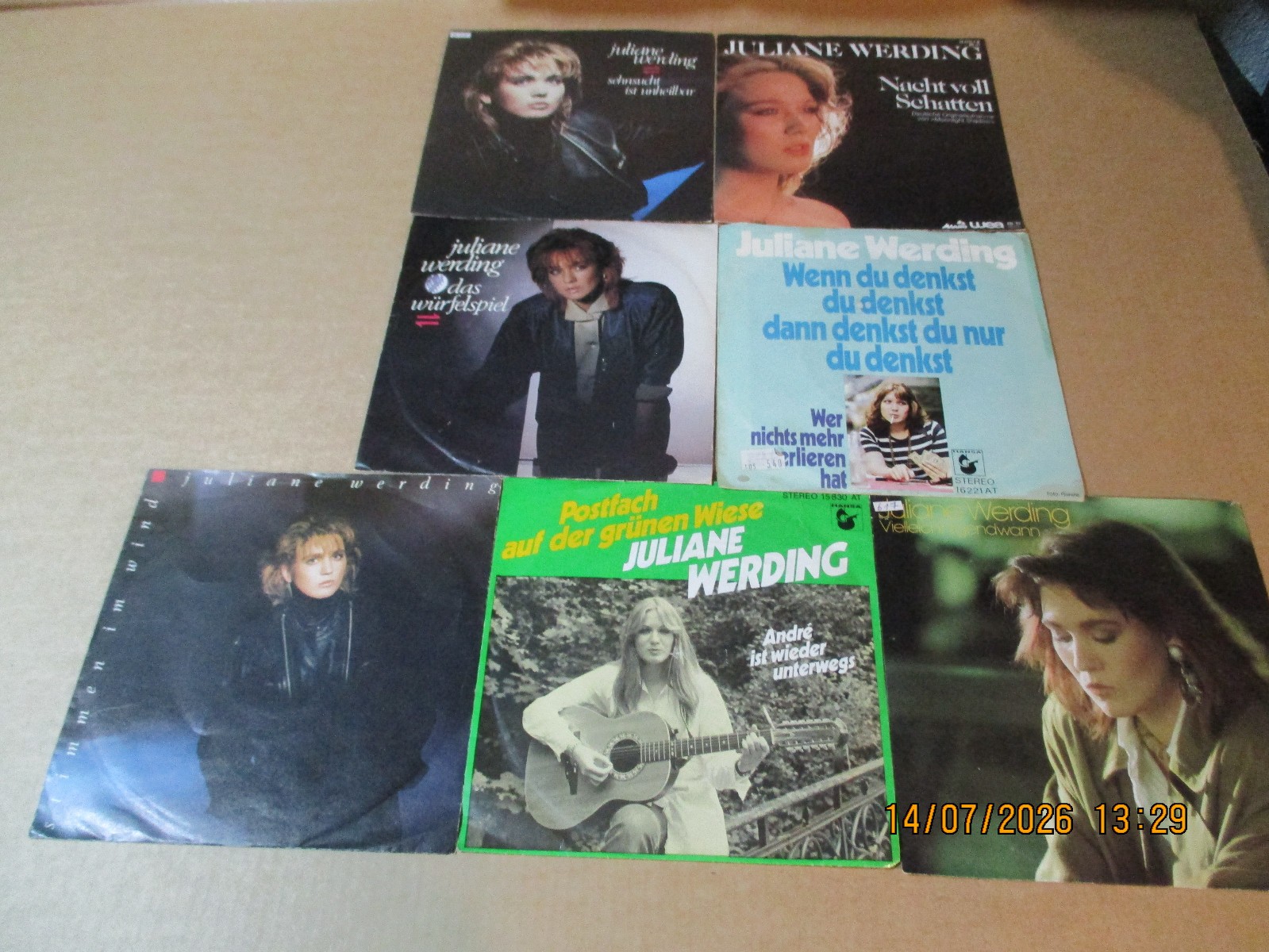 7" Single - Sammlung - 7x Juliane Werding