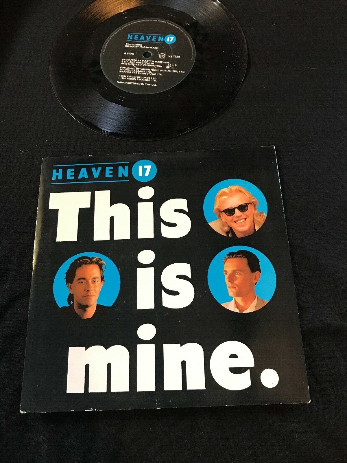 Heaven 17 - 7" Black Single VS 772A Sin /This Is Mine
