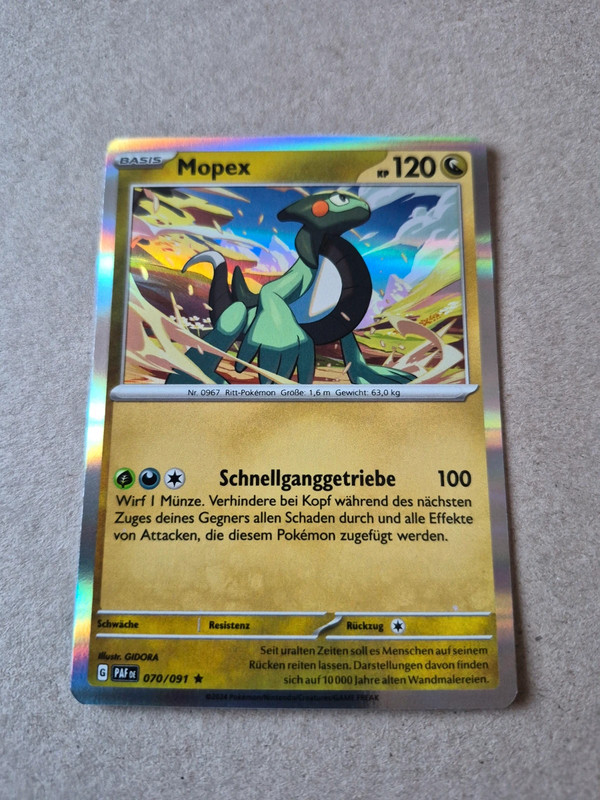 Pokémon Holo Karte Mopex