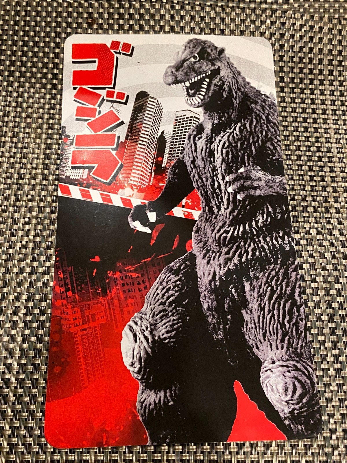 1996 TOHO - Godzilla 6" X 11,5" CARTOLINA OGGETTO DA COLLEZIONE