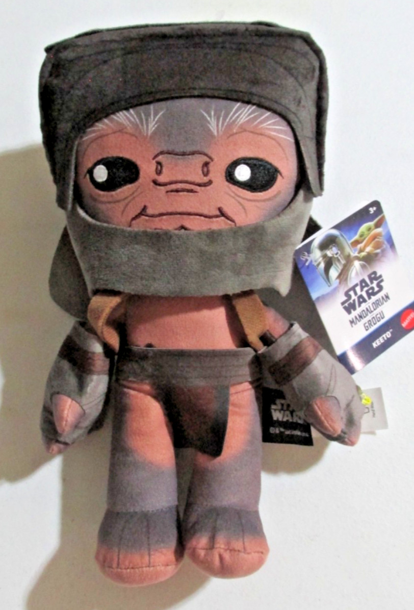 Peluche Star Wars Il Mandaloriano e Grogu Keeto Mattel Disney da collezione