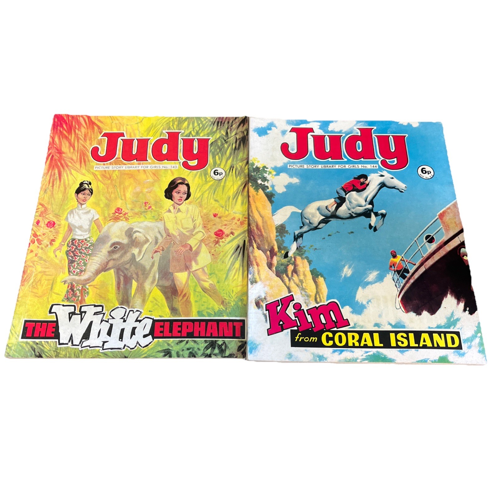 Judy Picture Story Library Bundle X 2 143, 144 Vintage 1975 Great Condition