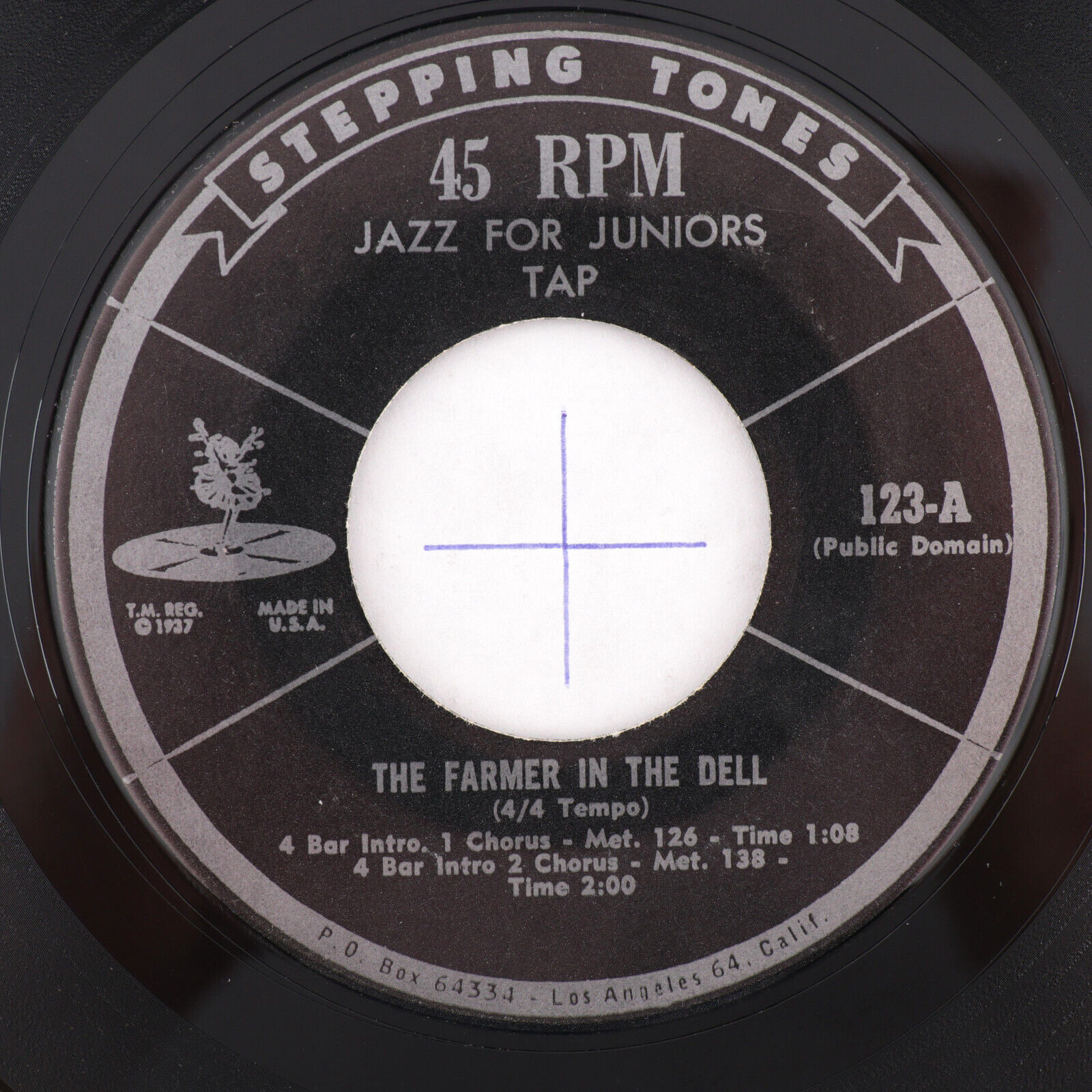 Stepping Tones -Dancing Sure is Fun/The Farmer In The Dell-45 RPM Childrens Rare