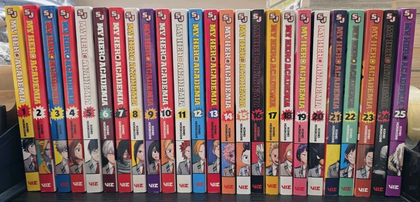Manga My Hero Academia Vol 1-25 English Volumes Shonen Jump MHA