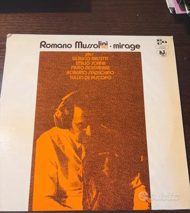 Vinile romano mussolini trio mirage