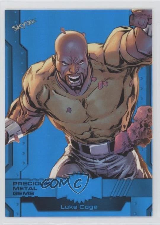 2024 Skybox Marvel Metal Universe Avengers PMG Blu/50 Luke Cage #4 0kr0