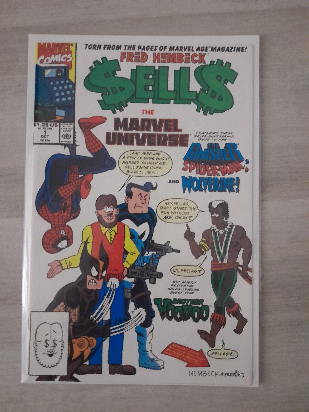 1990 Marvel Comics Fred Hembeck vende l'universo Marvel #1