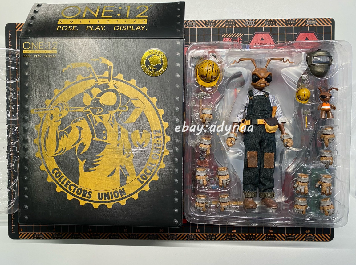 Modellino action figure Mezco Worker Gomez 1/12 esclusivo in magazzino
