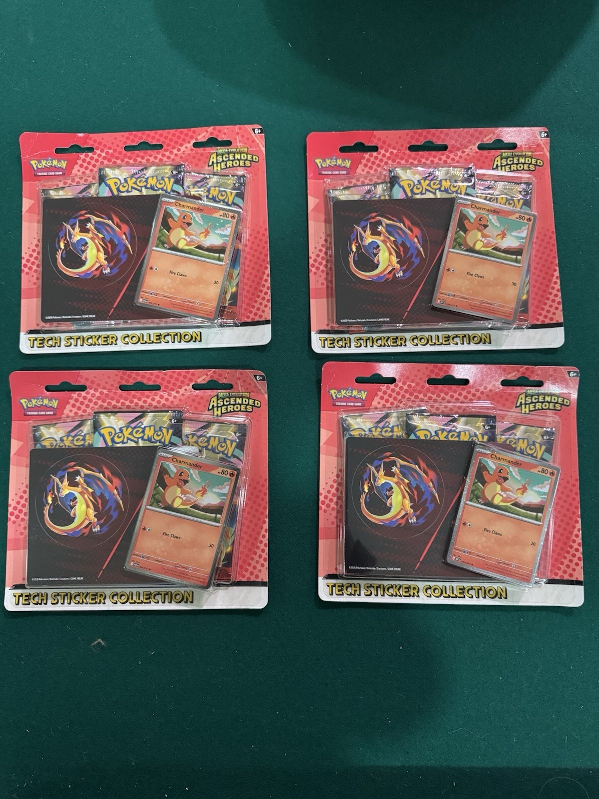 Pokémon Ascended Heroes Tech Sticker Collection (Lot Of 4) 