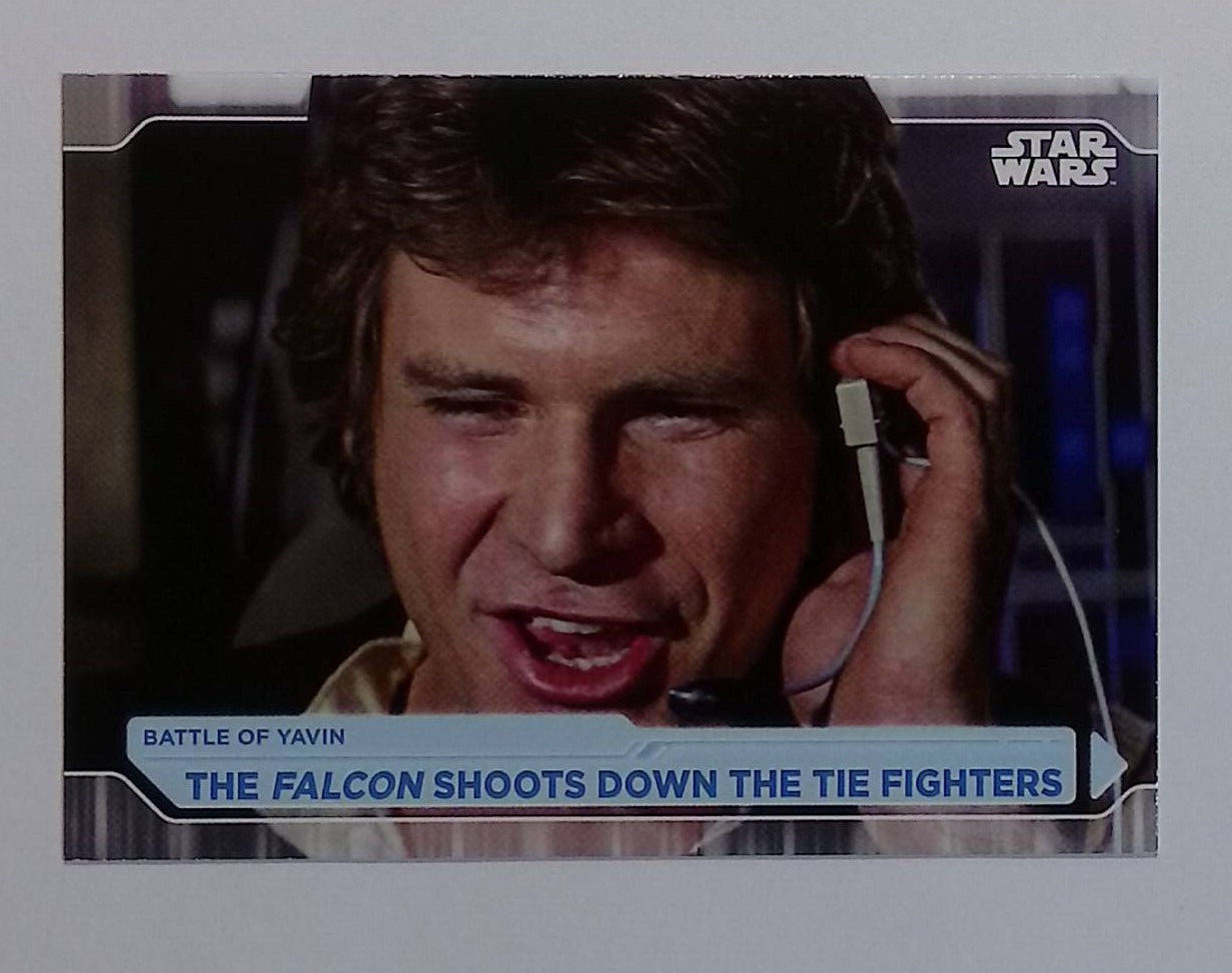 The Falcon Shoots Down the TIE Fighters 2021 Topps Star Wars Battle Plans #69