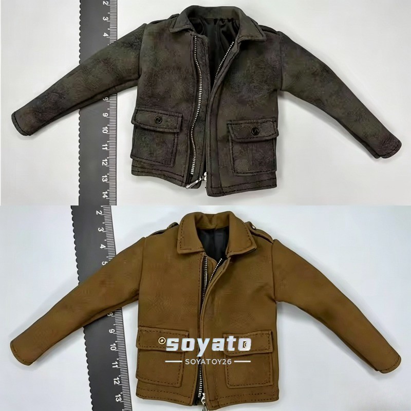 CROWDHTOYS 1/6 uomo colletto ribaltabile giacca cappotto vestiti modello per figura 12''