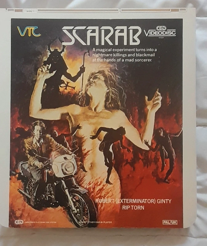 Videodisque ced rca - Scarab (1983) - Version PAL/UK - Teste et fonctionnel - Rare