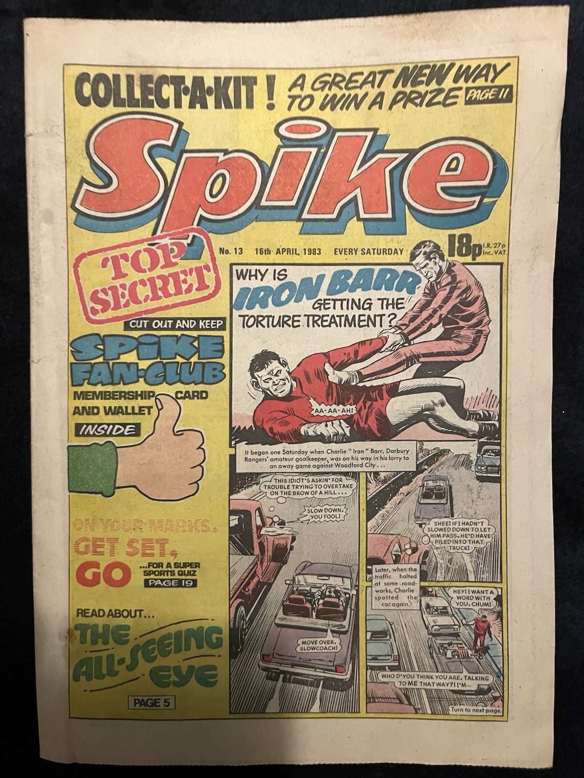 Spike Comic No# 13 16th April 1983 FN