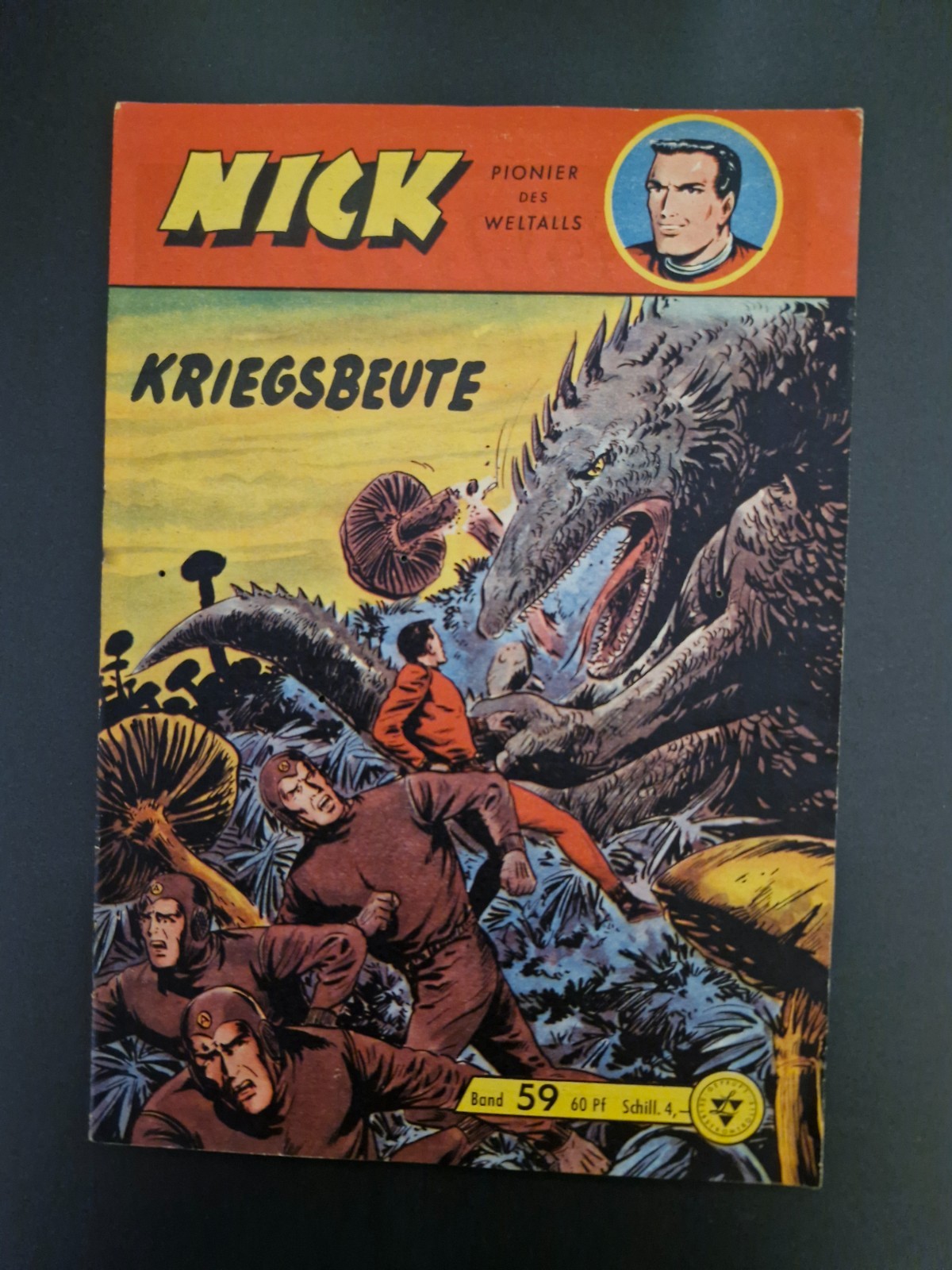 Nick fumetto n.59 (originale Lehning) Z1-2 con francobollo da collezione