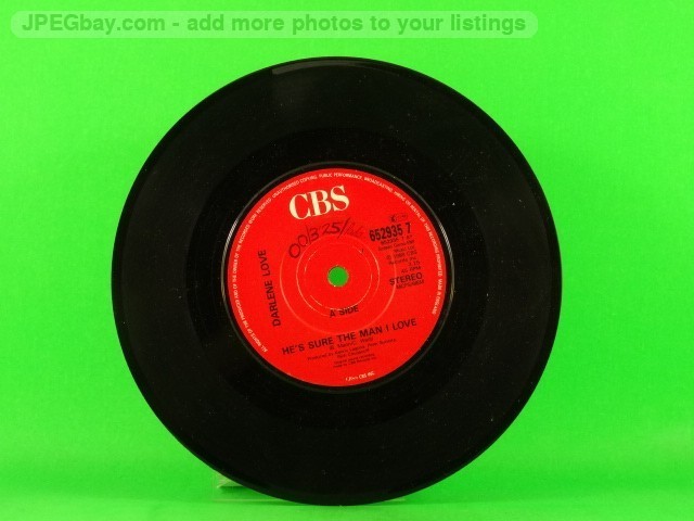 LOVE,DARLENE HE'S SURE THE MAN I LOVE (PLAIN SLEEVE) (137) 7" CBS